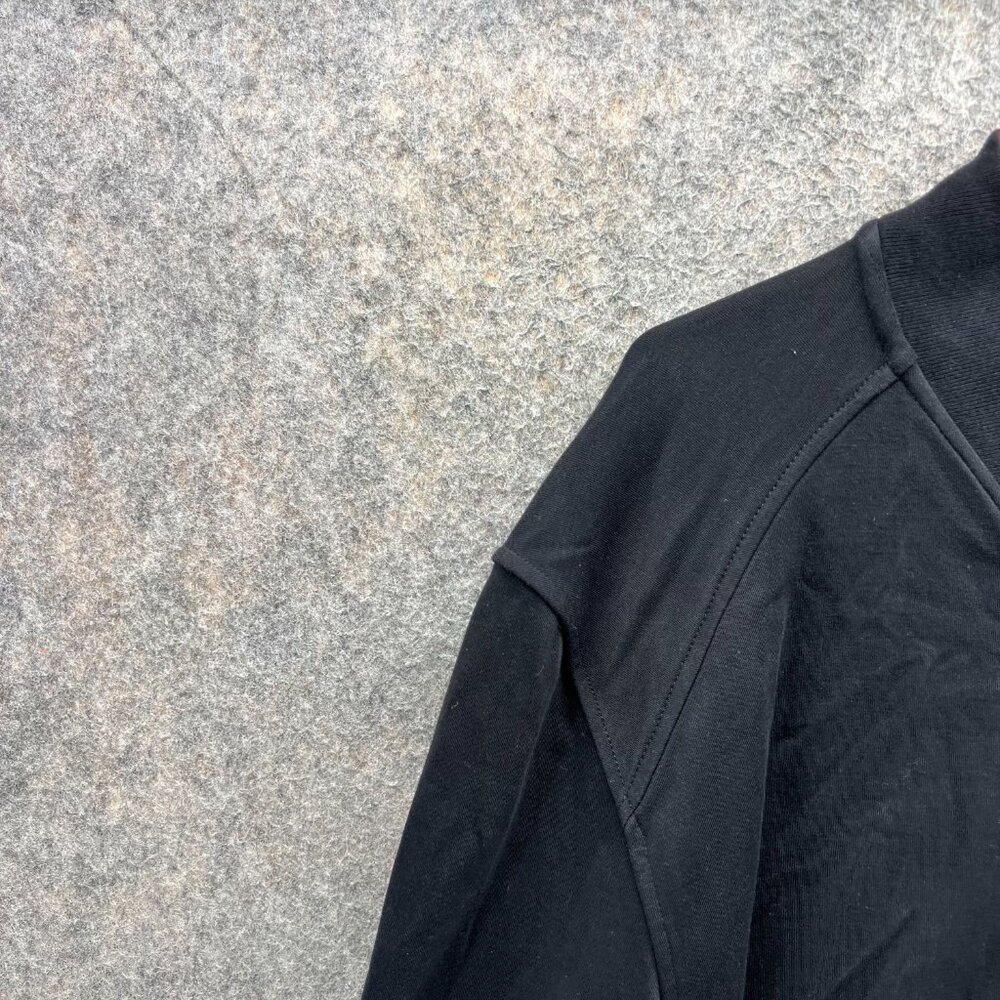 Robert Graham Bomber Jacket Men Large Black Purple Full Zip Classic Fleece Rare - Picture 7 of 13